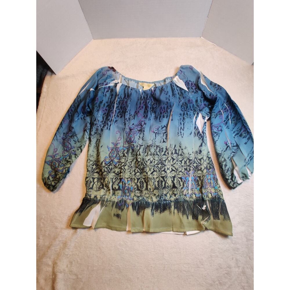 Vintage New York City Designs Blouse Women's Size Large Abstract
